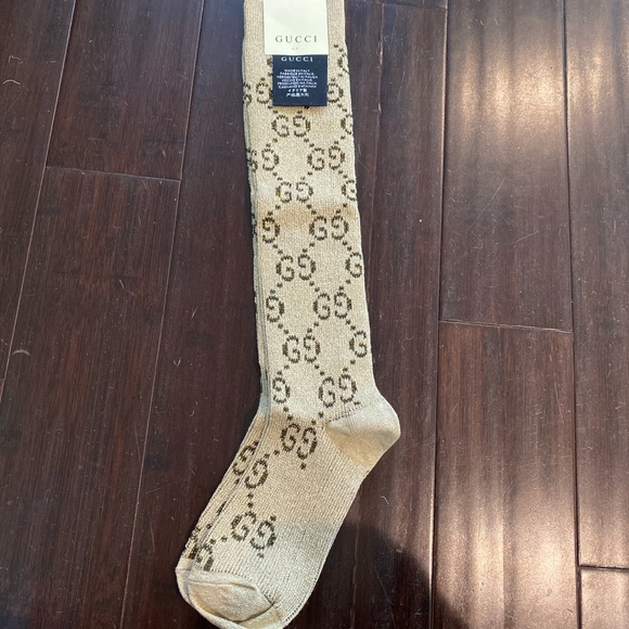 gucci socks tan